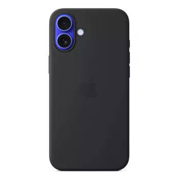 APPLE iPhone 16 Plus - silikónové puzdro s MagSafe - čierne