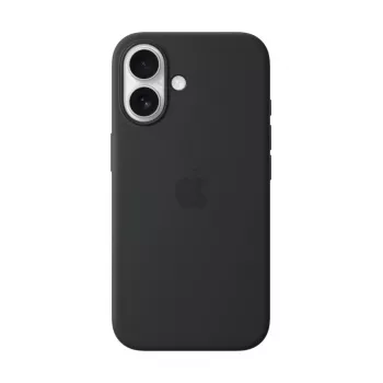 APPLE iPhone 16 – silikónové puzdro s MagSafe – čierne