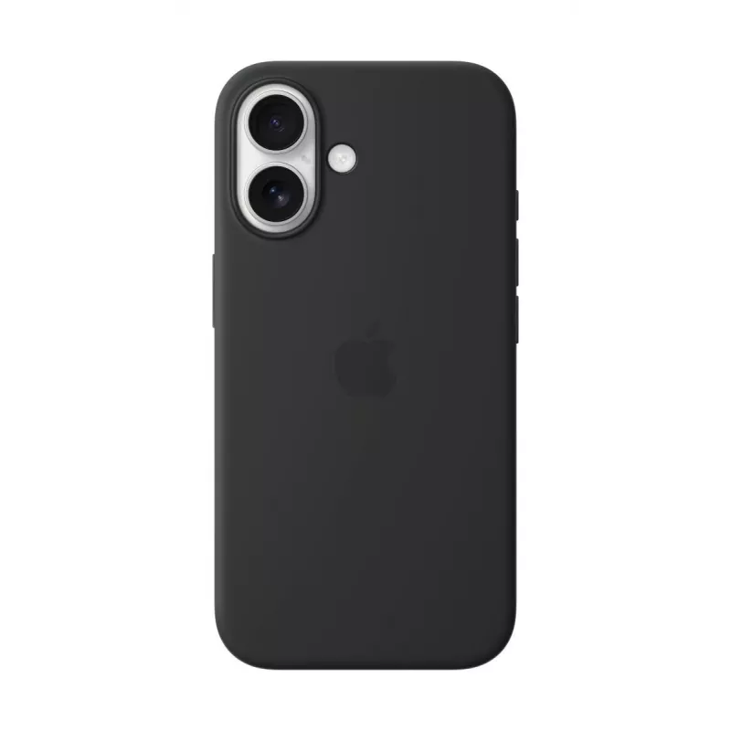 APPLE iPhone 16 – silikónové puzdro s MagSafe – čierne