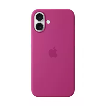 Apple silikónové puzdro s MagSafe iPhone 16 Plus fuchsia