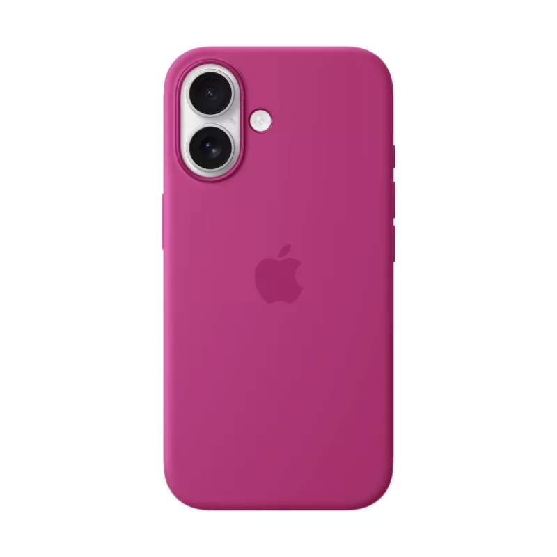 Apple silikónové puzdro s MagSafe iPhone 16 fuchsia