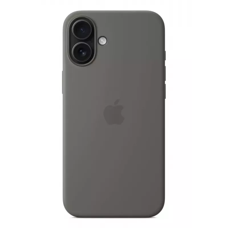 Apple silikónové puzdro s MagSafe iPhone 16 Plus Stone sivá