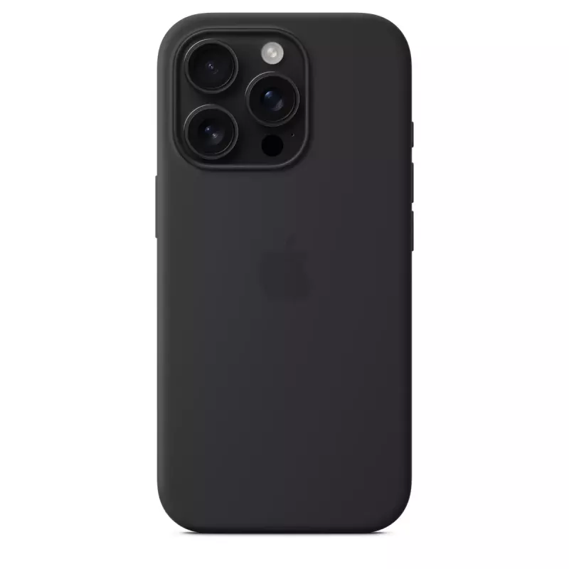 Apple silikónové puzdro s MagSafe iPhone 16 Pro čierne