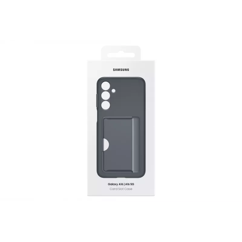 Samsung EF-OA166TBEGWW puzdro s priehradkou na karty pre Galaxy A16 / A16 5G, TPU, čierne