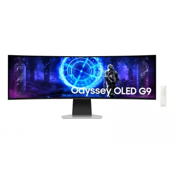 Samsung G95SD počítačový monitor 124,5 cm (49 palcov) 5120 x 1440 pixelov Dual QHD OLED strieborný