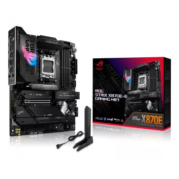 Základná doska ASUS ROG STRIX X870E-E GAMING WIFI ATX, AMD X870E, Socket AM5, DDR5, 4 DIMM, Wi‑Fi 7, Bluetooth 5.4, 5Gb LAN