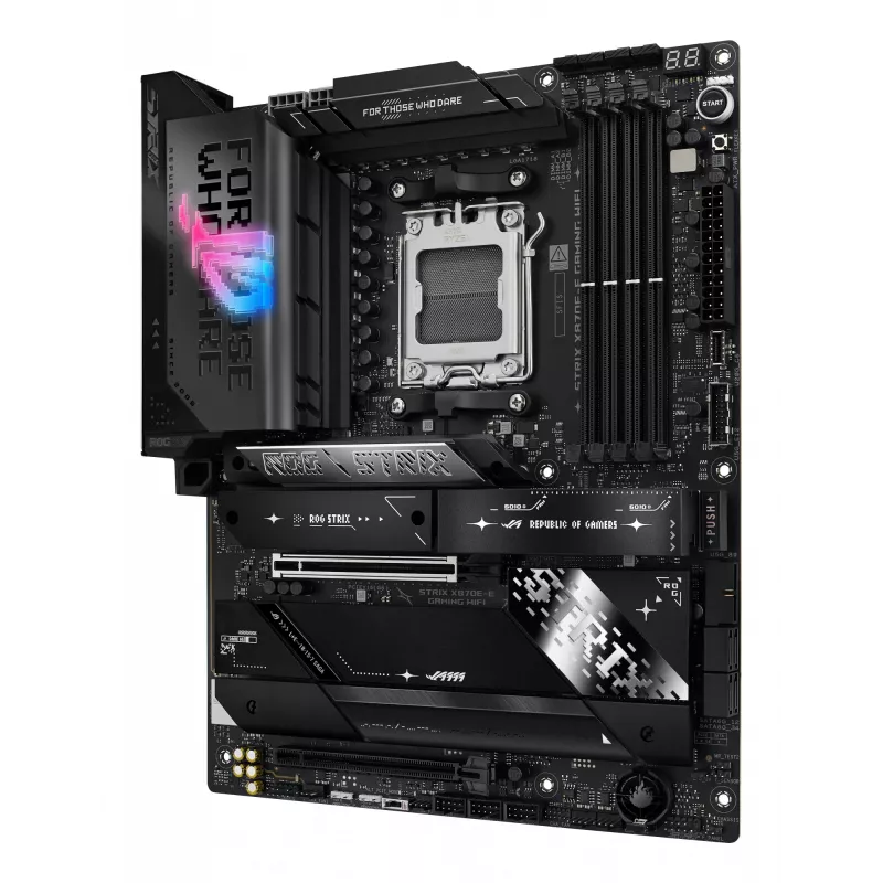 Základná doska ASUS ROG STRIX X870E-E GAMING WIFI ATX, AMD X870E, Socket AM5, DDR5, 4 DIMM, Wi‑Fi 7, Bluetooth 5.4, 5Gb LAN