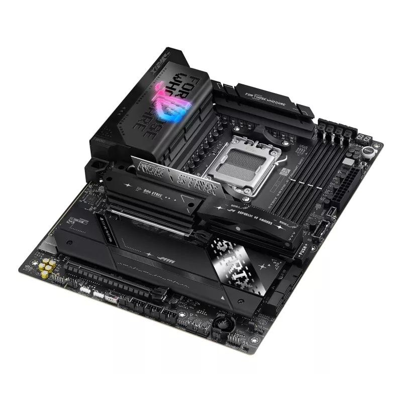Základná doska ASUS ROG STRIX X870E-E GAMING WIFI ATX, AMD X870E, Socket AM5, DDR5, 4 DIMM, Wi‑Fi 7, Bluetooth 5.4, 5Gb LAN