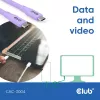 USB-C kábel CLUB3D CAC-3004 2m fialový