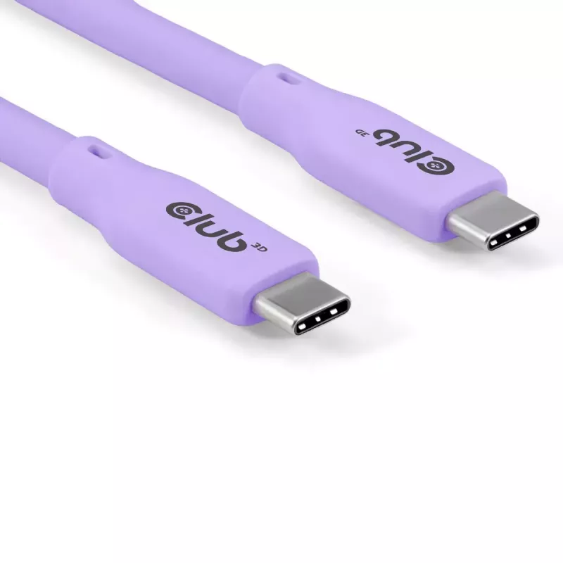 USB-C kábel CLUB3D CAC-3004 2m fialový
