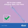 USB-C kábel CLUB3D CAC-3004 2m fialový