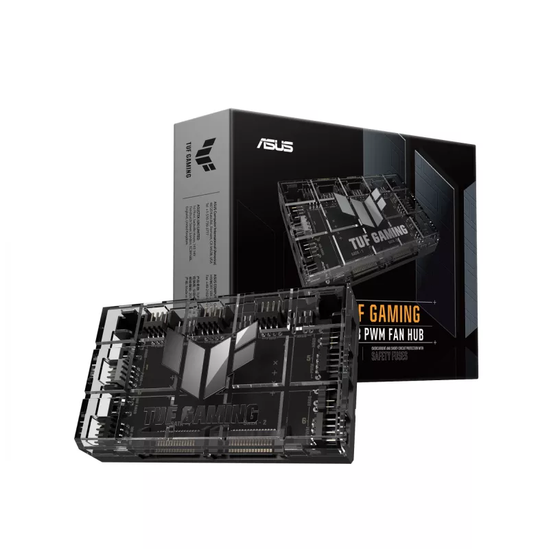 Regulátor ventilátorov ASUS TUF Gaming ARGB PWM Fan Hub 4-pinový čierny