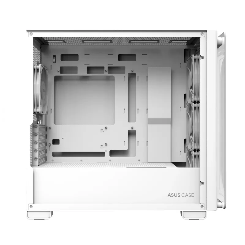 ASUS A23 PLUS TG ARGB WHITE, PC, biela, micro ATX, Mini-ITX, Multi, 16,5 cm, 38 cm