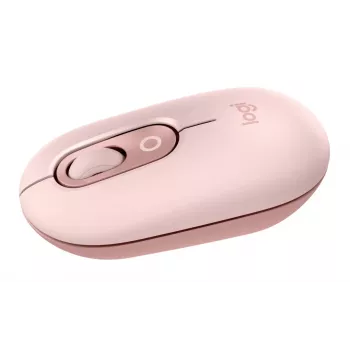 LOGITECH Pop Mouse - prispôsobiteľné emoji - bezdrôtová - ružová