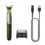 Fóliový holiaci strojček Philips OneBlade 360 QP2734/23 — 1 čepeľ, nabíjateľný Li‑Ion, 60 min. výdrž, zelená/sivá