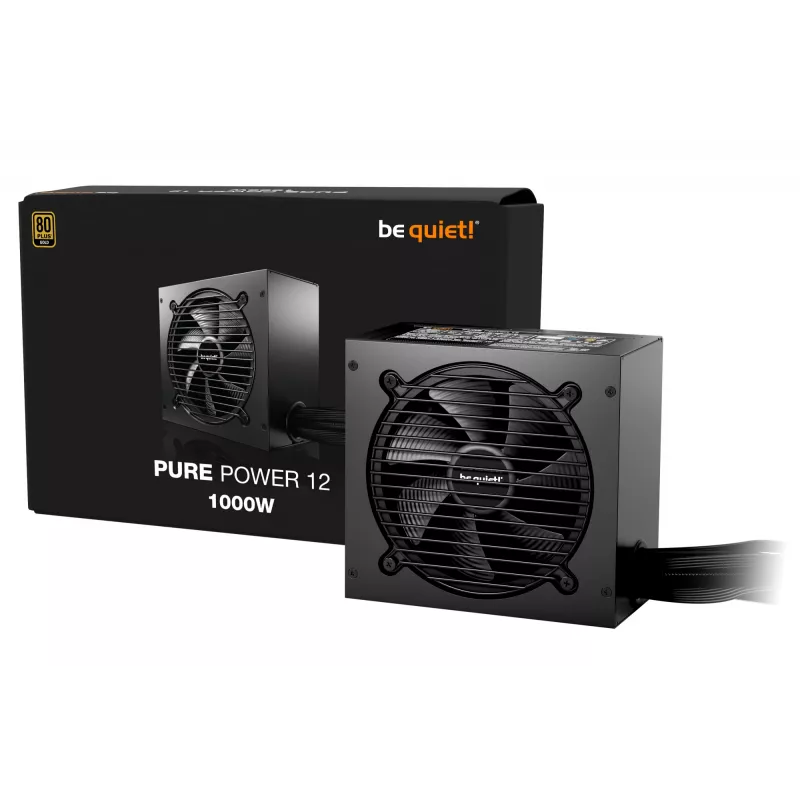 be quiet! PURE POWER 12 1000W napájací zdroj 20+4-polový ATX ATX čierny