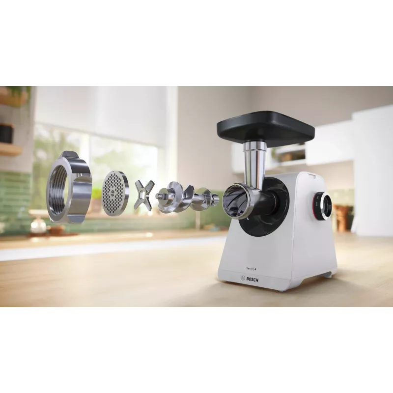 Bosch Serie 4 MultiPower MFWS420W mlynček na mäso, biely