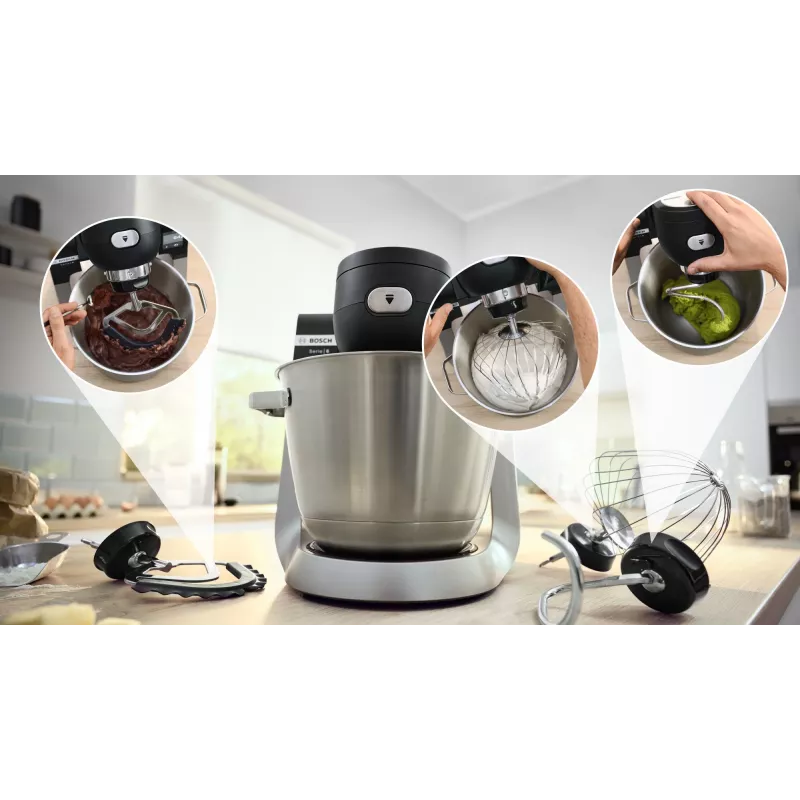 Bosch Serie 6 MUMS6ZS17 kuchynský robot 1600 W 5,5 l čierna, nerezová oceľ