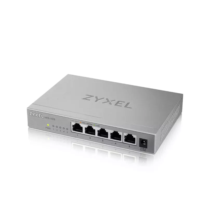 Zyxel XMG-105 neupravovaný 2.5G Ethernet (100/1000/2500) sivý