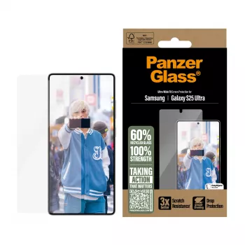 PanzerGlass ® ochranná fólia na displej Samsung Galaxy S25 Ultra | Ultra-Wide Fit