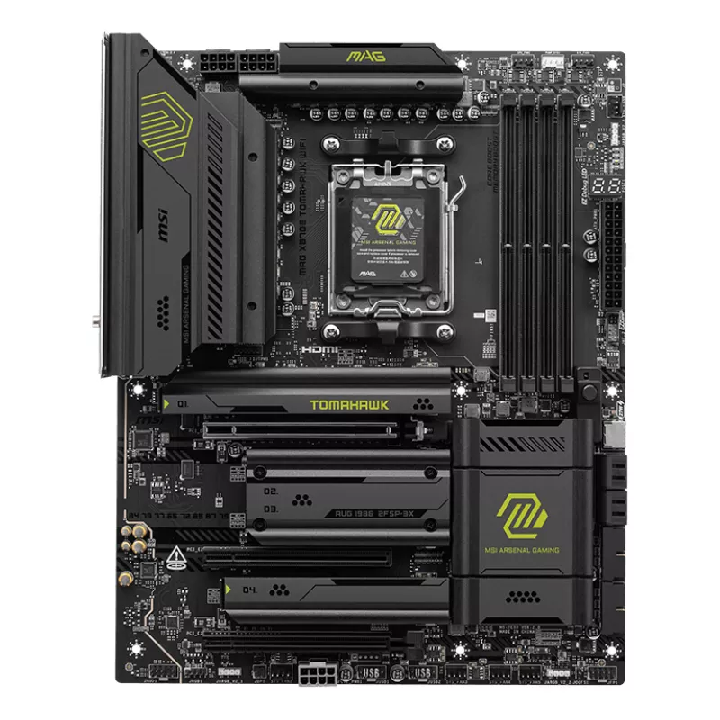 Základná doska MSI MAG X870E TOMAHAWK WIFI — AMD X870E, Socket AM5, ATX, 4x DDR5 DIMM, 4x M.2, Wi‑Fi, 5Gb Ethernet
