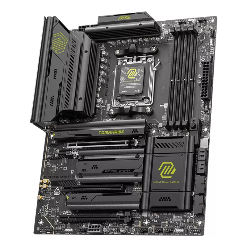 Základná doska MSI MAG X870E TOMAHAWK WIFI — AMD X870E, Socket AM5, ATX, 4x DDR5 DIMM, 4x M.2, Wi‑Fi, 5Gb Ethernet