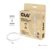 Club3D CAC-1572 certifikovaný kábel USB 80 Gbps, USB-C na USB-C, 240 W PD, 8K240Hz, 1,2 m, biely
