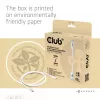 Club3D CAC-1572 certifikovaný kábel USB 80 Gbps, USB-C na USB-C, 240 W PD, 8K240Hz, 1,2 m, biely
