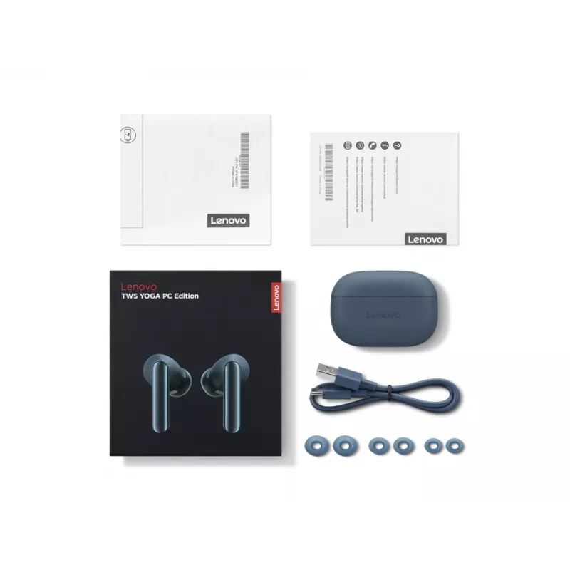Lenovo TWS Yoga PC Edition headset True Wireless Stereo (TWS) in-ear hovory/hudba Bluetooth Teal