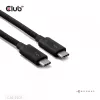 CLUB3D Thunderbolt™ 5 certifikovaný kábel 8K240Hz dáta 80/120 Gbps EPR 240 Watt M/M 1m / 3,28ft