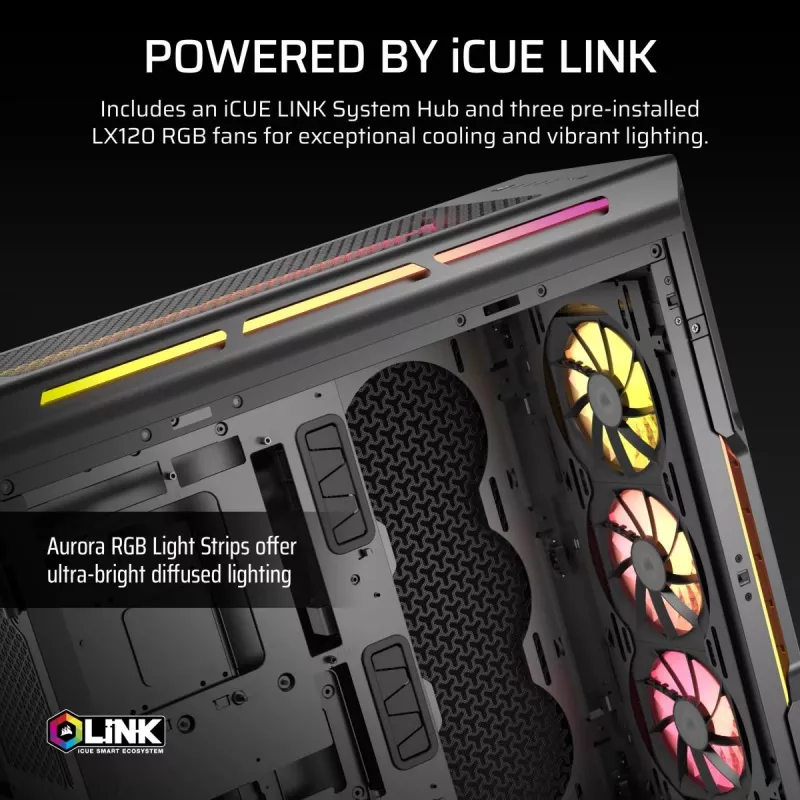CORSAIR PC skriňa - Icue Link 5000t Lx RGB Mid-Tower High-Performance