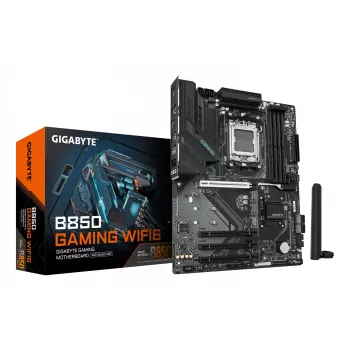 Základná doska GIGABYTE B850 GAMING WIFI6, AMD B850 čipset, socket AM5, ATX, 4x DDR5 slot, Wi-Fi 6, 3x M.2, 4x SATA III