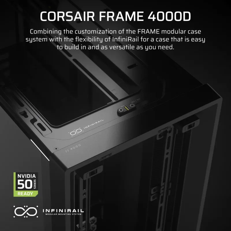 CORSAIR FRAME 4000D Midi-Tower skriňa čierna