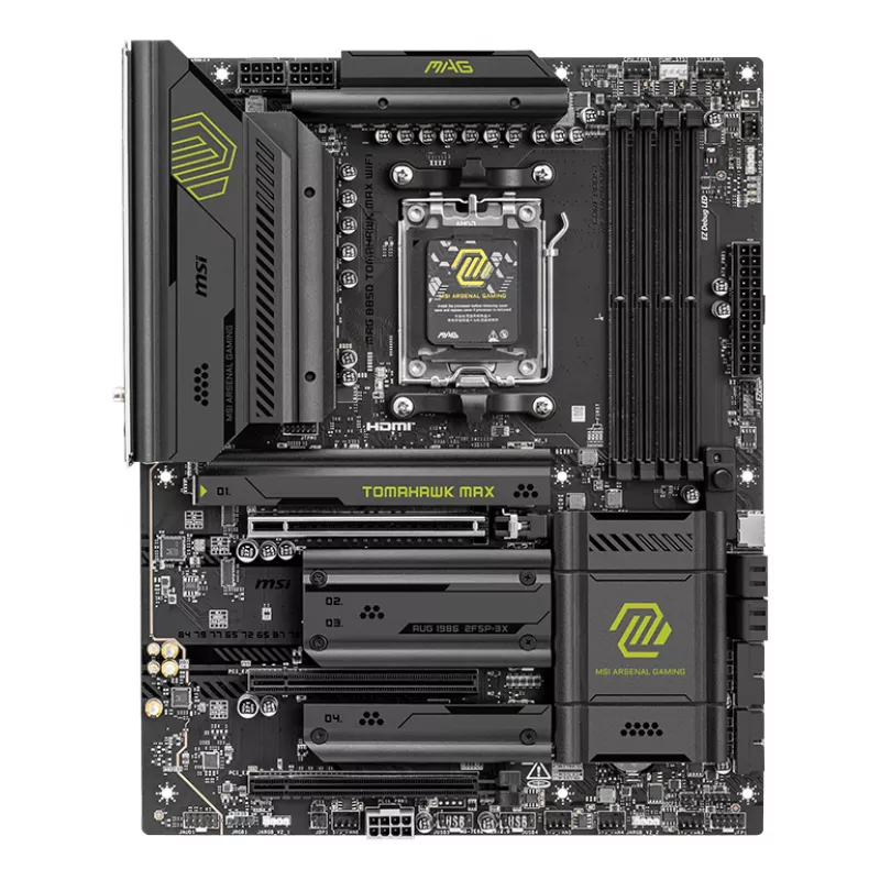 Základná doska MSI MAG B850 TOMAHAWK MAX WIFI — AMD B850, socket AM5, ATX, DDR5, 4×M.2, Wi-Fi 7, 5Gb LAN, 7.1 Audio