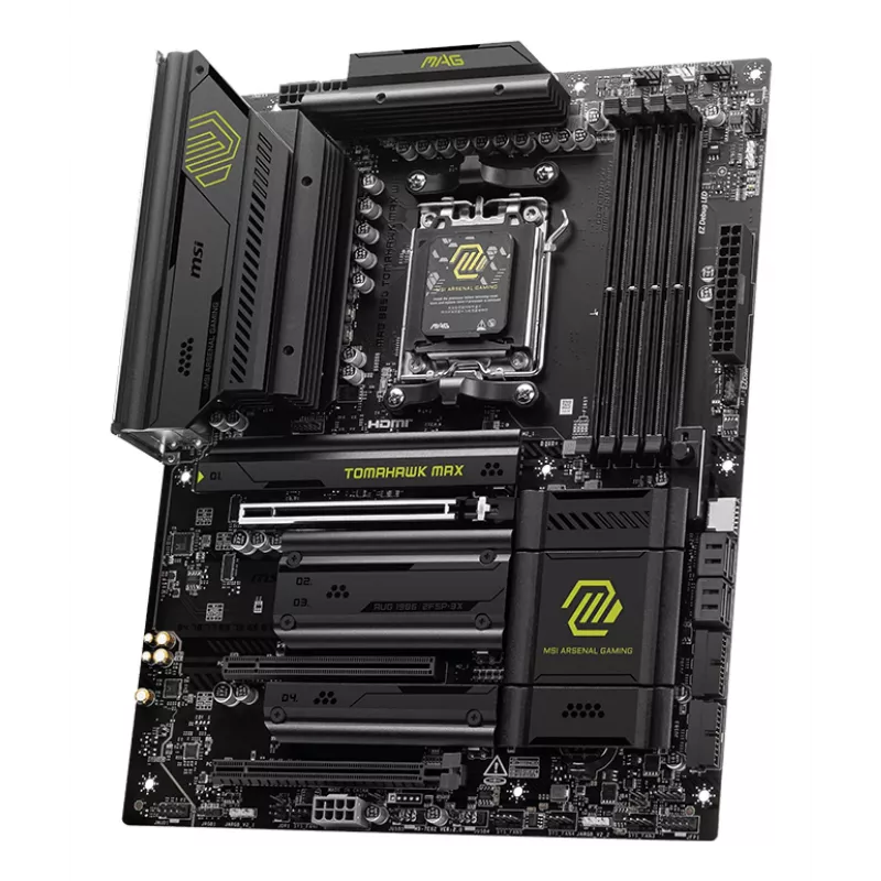 Základná doska MSI MAG B850 TOMAHAWK MAX WIFI — AMD B850, socket AM5, ATX, DDR5, 4×M.2, Wi-Fi 7, 5Gb LAN, 7.1 Audio