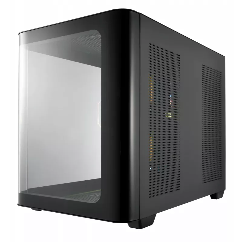 FSP S380-BA skriňa Mini Tower mITX, mATX čierna ARGB