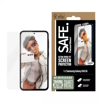 PanzerGlass SAFE. by ® ochranná fólia displeja Samsung Galaxy A36 5G | Ultra-Wide Fit s EasyAligner