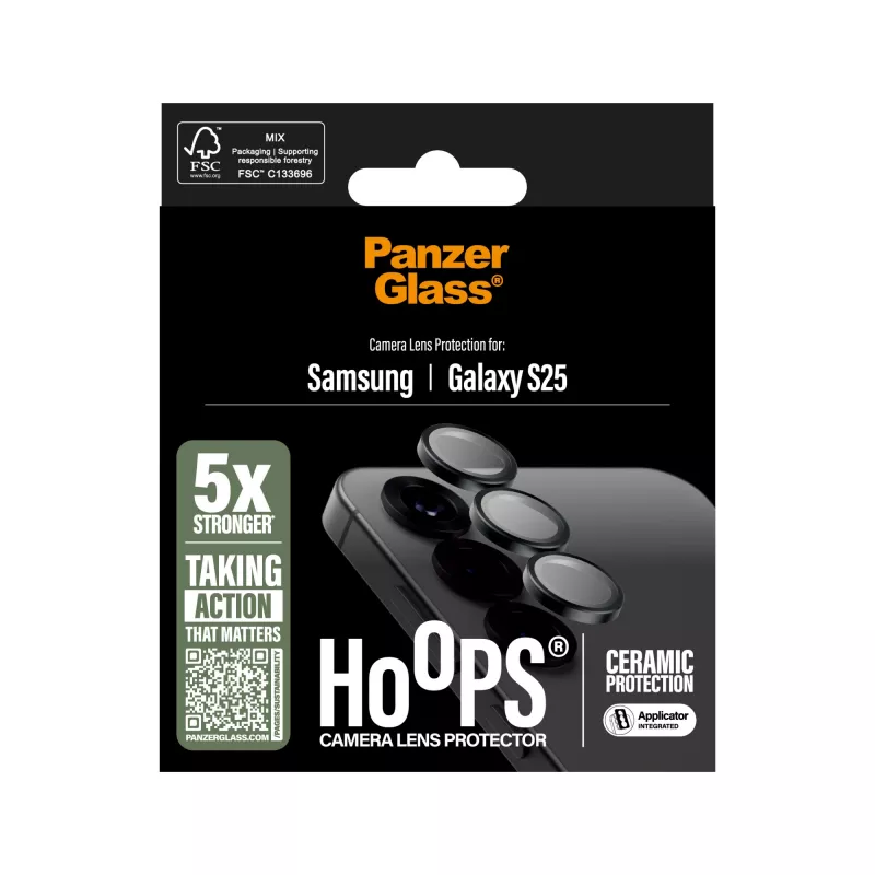 PanzerGlass ® Hoops® keramická ochrana kamery objektívu pre Samsung Galaxy S25