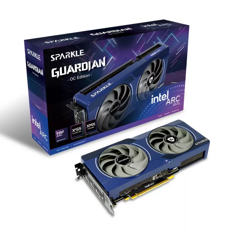 SPARKLE grafická karta - Arc B570 Guardian OC - 10 GB GDDR6 - PCI-Ex