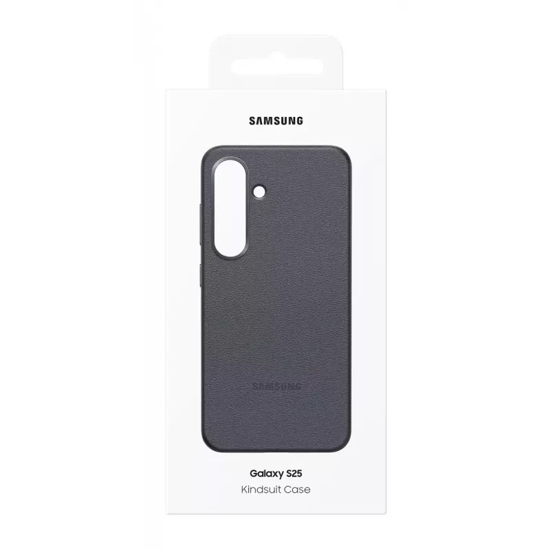 Kryt Samsung Galaxy S25 koženkové puzdro čierna