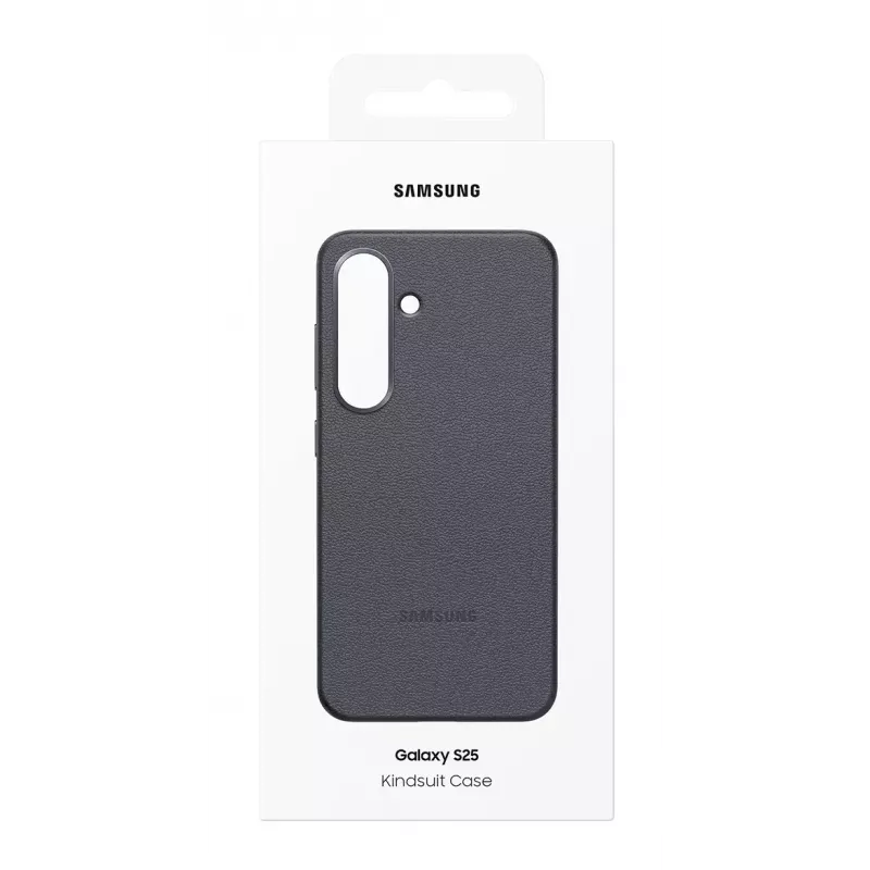 Kryt Samsung Galaxy S25 koženkové puzdro čierna