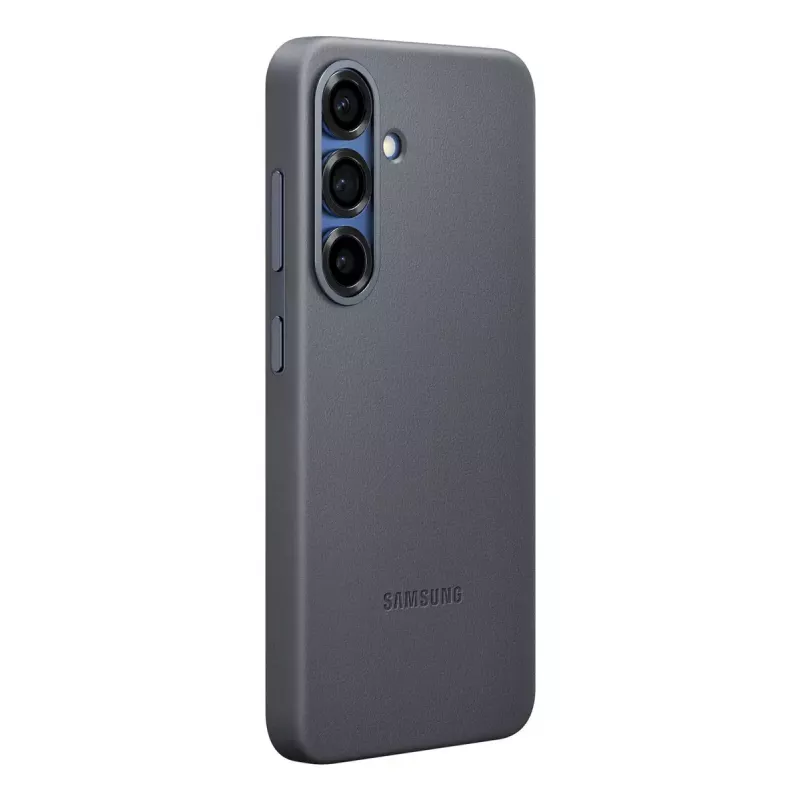 Kryt Samsung Galaxy S25 koženkové puzdro čierna