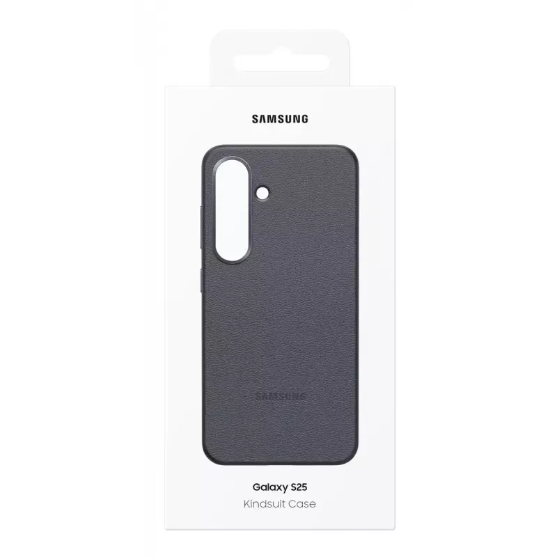 Kryt Samsung Galaxy S25 koženkové puzdro čierna