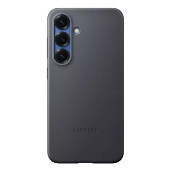 Kryt Samsung Galaxy S25 koženkové puzdro čierna