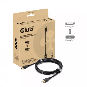 CLUB3D DisplayPort™ 2.1 DP54™ VESA® certifikovaný kábel 8K120Hz 3m/ 9.84ft