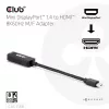 Adapter club 3d Mini DisplayPort 1.4 na HDMI 8K60Hz M/F, Mini DisplayPort konektor samec