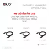 Adapter club 3d Mini DisplayPort 1.4 na HDMI 8K60Hz M/F, Mini DisplayPort konektor samec