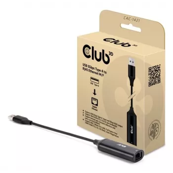 Kábel prepínač pohlavia CLUB3D CAC-1421 USB Type-A na RJ45 0.245m čierny