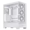 PC skriňa ASUS A31 Plus TG ARGB WHITE Midi Tower — ATX, temperované sklo, ARGB, 3x120mm + 1x120mm ventilátor, 38 cm GPU, 165 mm CPU chladič