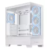 PC skriňa ASUS A31 Plus TG ARGB WHITE Midi Tower — ATX, temperované sklo, ARGB, 3x120mm + 1x120mm ventilátor, 38 cm GPU, 165 mm CPU chladič